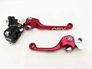 ASV F3 フロント ブレーキ クラッチ パーチ レバー スタンダード レッド ヤマハ TTR 230 全年式 ASV F3 Front Brake Clutch Perch Levers Standard Red Yamaha TTR 230 All Years 【並行輸入品】