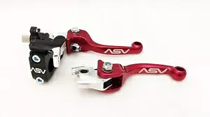ASV F3 フロント ブレーキ クラッチ パーチ レバー ペア パック ショーティー レッド ホット スタート CRF ASV F3 Front Brake Clutch Perch Levers Pair Pack Shorty Red Hot Start CRF 【並行輸入品】