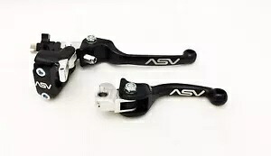 ASV F3 フロント ブレーキ クラッチ パーチ レバー ホット スタート ブラック ホンダ CRF 150R 250R 250X ASV F3 Front Brake Clutch Perch Levers Hot Start Black Honda CRF 150R 250R 250X 【並行輸入品】
