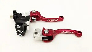 ASV F3 フロント ブレーキ クラッチ パーチ レバー ホットパック ショーティー レッド YZ 250F 450F 426F ASV F3 Front Brake Clutch Perch Levers Hot Pack Shorty Red YZ 250F 450F 426F 【並行輸入品】