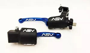 ASV F3 フロント ブレーキ クラッチ パーチ レバー ホット スタート ダスト カバー ブルー RMZ250 RMZ450 ASV F3 Front Brake Clutch Perch Levers Hot Start Dust Covers Blue RMZ250 RMZ450 【並行輸入品】