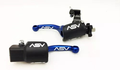 ASV F3 フロント ブレーキ クラッチ パーチ レバー ホット スタート ダスト ショーティー ブルー YZ450F YZ250F ASV F3 Front Brake Clutch Perch Levers Hot Start Dust Shorty Blue YZ450F YZ250F 【並行輸入品】