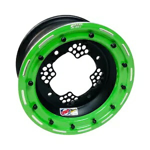 DWT ROK'N LOK フロント グリーン ビードロック リム ホイール 10\