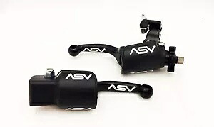 ASV F3 フロント ブレーキ クラッチ パーチ レバー ホット スタート ダスト ショーティー ブラック YZ250F YZ450F ASV F3 Front Brake Clutch Perch Levers Hot Start Dust Shorty Black YZ250F YZ450F 【並行輸入品】