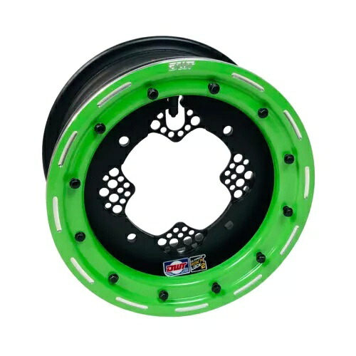 DWT ROK'N LOK 2 フロント グリーン ビードロック リム ホイール 10\