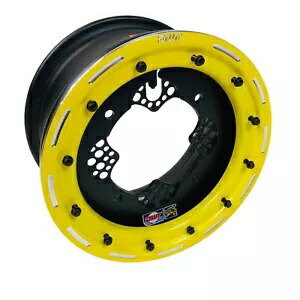 DWT ROK'N LOK フロント イエロー ビードロック リム ホイール 10\