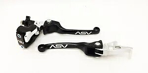 ASV F3 ブラック フロント ブレーキ クラッチ パーチ レバー ホット スタート セット TRX450R 2004 - 2005 ASV F3 Black Front Brake Clutch Perch Levers Hot Start Set TRX450R 2004 - 2005 【並行輸入品】