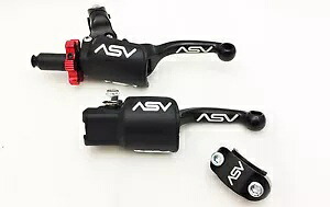 ASV F3 フロント ブレーキ プロ パック クラッチ パーチ レバー ショーティー ブラック KX 65 85 125 250 ASV F3 Front Brake Pro Pack Clutch Perch Levers Shorty Black KX 65 85 125 250 【並行輸入品】