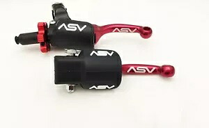 ASV F3 フロント ブレーキ プロ パック クラッチ パーチ レバー ショーティー レッド CR 85R 125R 250R 500R ASV F3 Front Brake Pro Pack Clutch Perch Levers Shorty Red CR 85R 125R 250R 500R 【並行輸入品】