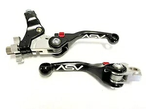 ASV F4 フロント ブレーキ クラッチ パーチ レバー ペア パック ショーティー ブラック ヤマハ YZ 65 80 85 ASV F4 Front Brake Clutch Perch Levers Pair Pack Shorty Black Yamaha YZ 65 80 85 【並行輸入品】｜カスタムパーツ WORLD倉庫 58,080円