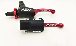 ASV F3 フロント ブレーキ プロ パック クラッチ パーチ レバー ショーティー レッド RM 65 85 125 250 ASV F3 Front Brake Pro Pack Clutch Perch Levers Shorty Red RM 65 85 125 250 【並行輸入品】