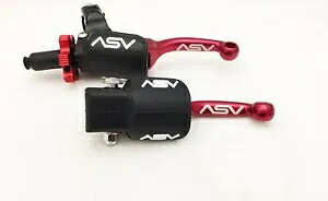 ASV F3 フロント ブレーキ プロ パック クラッチ パーチ レバー ショーティー レッド YZ 65 85 125 250 ASV F3 Front Brake Pro Pack Clutch Perch Levers Shorty Red YZ 65 85 125 250 【並行輸入品】
