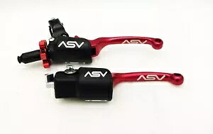 ASV F3 フロント ブレーキ プロ パック クラッチ パーチ レバー レッド ヤマハ YFZ 450 2004 - 2006 ASV F3 Front Brake Pro Pack Clutch Perch Levers Red Yamaha YFZ 450 2004 - 2006 【並行輸入品】