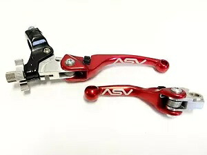ASV F4 フロント ブレーキ クラッチ パーチ レバー レッド ペア パック スズキ DRZ 125L 250 2000+ ASV F4 Front Brake Clutch Perch Levers Red Pair Pack Suzuki DRZ 125L 250 2000+ 【並行輸入品】｜カスタムパーツ WORLD倉庫