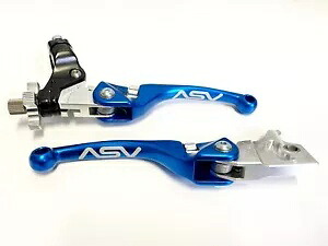 ASV F4 フロント ブレーキ クラッチ パーチ レバー ブルー ペア パック ヤマハ バンシー ブラスター 95+ ASV F4 Front Brake Clutch Perch Levers Blue Pair Pack Yamaha Banshee Blaster 95+ 【並行輸入品】