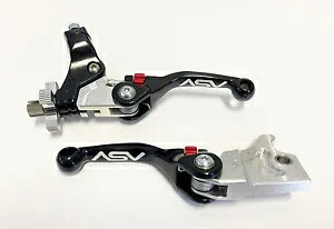 ASV F4 フロント ブレーキ クラッチ パーチ レバー ショーティー ブラック ペア パック ヤマハ バンシー 95+ ASV F4 Front Brake Clutch Perch Levers Shorty Black Pair Pack Yamaha Banshee 95+ 【並行輸入品】