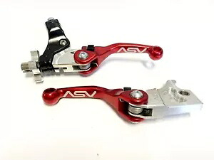 ASV F4 フロント ブレーキ クラッチ パーチ レバー ショーティー レッド ペア パック ヤマハ バンシー 95+ ASV F4 Front Brake Clutch Perch Levers Shorty Red Pair Pack Yamaha Banshee 95+ 【並行輸入品】