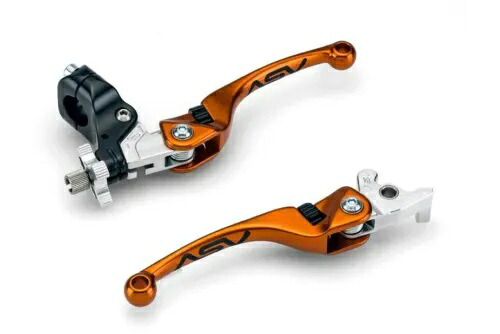 ASV F4 フロント ブレーキ クラッチ パーチ レバー オレンジ ペア パック スズキ LTZ 400 Z400 250 ASV F4 Front Brake Clutch Perch Levers Orange Pair Pack Suzuki LTZ 400 Z400 250 【並行輸入品】