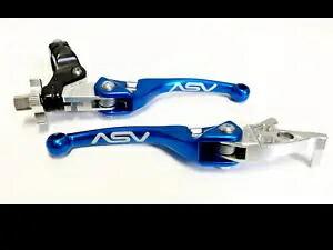 ASV F4 フロント ブレーキ クラッチ パーチ レバー ブルー ペア パック ホンダ TRX 300EX 400EX ASV F4 Front Brake Clutch Perch Levers Blue Pair Pack Honda TRX 300EX 400EX 【並行輸入品】