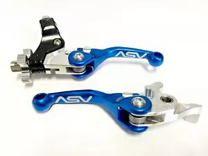 ASV F4 フロント ブレーキ クラッチ パーチ レバー ショーティー ブルー ペア パック スズキ LT-R LTR 450 ASV F4 Front Brake Clutch Perch Levers Shorty Blue Pair Pack Suzuki LT-R LTR 450 【並行輸入品】