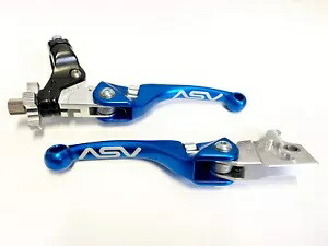 ASV F4 フロント ブレーキ クラッチ パーチ レバー ショーティー ブルー ペア パック グリズリー コディアック 450 ASV F4 Front Brake Clutch Perch Levers Shorty Blue Pair Pack Grizzly Kodiak 450 【並行輸入品】