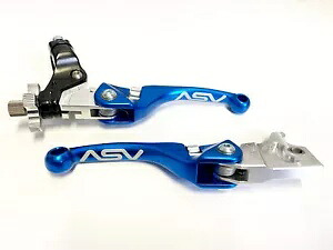 ASV F4 フロント ブレーキ クラッチ パーチ レバー ショーティー ブルー ペア パック ウルヴァリン 350 450 ASV F4 Front Brake Clutch Perch Levers Shorty Blue Pair Pack Wolverine 350 450 【並行輸入品】