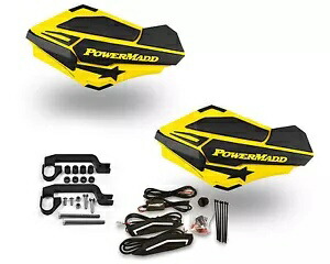 Powermadd センチネル ライト ハンド ガード イエロー ブラック マウント キット Can-Am DS 450 650 Powermadd Sentinel Lights Hand Guards Yellow Black Mount Kit Can-Am DS 450 650 【並行輸入品】