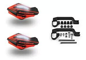 パワーマッド センチネル LED ライト ハンドガード レッド ブラック マウント ラプター YFZ YFZR 450R Powermadd Sentinel LED Lights Hand Guards Red Black Mount Raptor YFZ YFZR 450R 【並行輸入品】