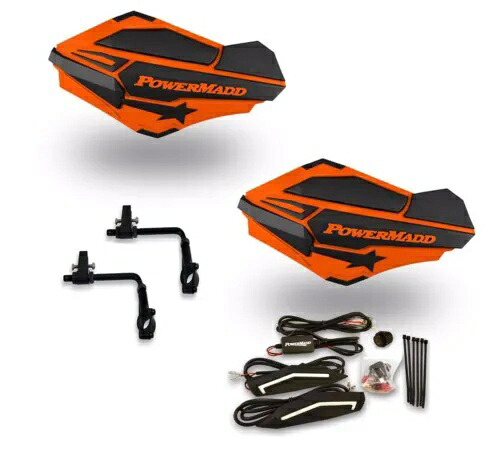 パワーマッド センチネル ハンドガード ガード トライ マウント キット オレンジ キング クワッド ビンソン アイガー Powermadd Sentinel Handguards Guards Tri Mount Kit Orange King Quad Vinson Eiger 【並行輸入品】