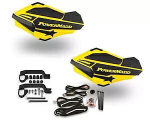 Powermadd センチネル ライト ハンド ガード イエロー ブラック マウント キット LTR450 LTZ 400 250 Powermadd Sentinel Lights Hand Guards Yellow Black Mount Kit LTR450 LTZ 400 250 【並行輸入品】