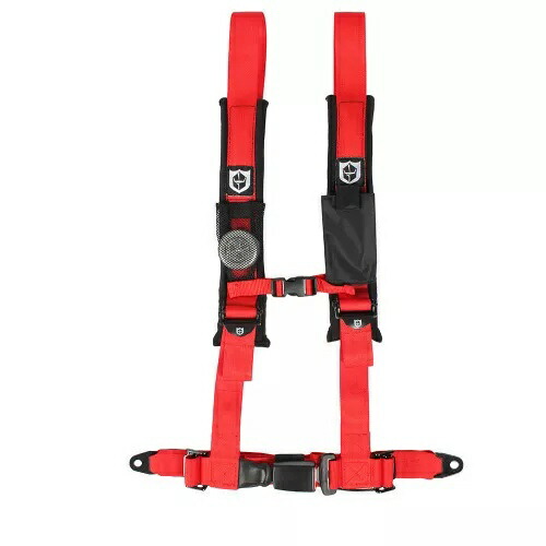 Pro Armor シートベルト ハーネス 4 ポイント 2 インチ レッド 自動車用ラッチ Yamaha Rhino YXZ Pro Armor Seat Belt Harness 4 Point 2\