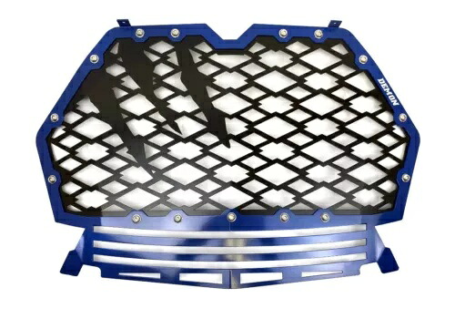 デーモンパワースポーツ フロントグリル ブルーポラリス RZR XP 1000/ターボ/4/S Demon Powersports Front Grille Blue Polaris RZR XP 1000 / Turbo / 4 / S 【並行輸入品】