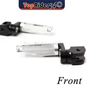 シルバーフロントフットペグ 25 ミリメートル下部忍スズキ GSF 600 バンディット 96-04 03 02 SILVER Front Foot Pegs 25mm Lower Shinobi For Suzuki GSF 600 Bandit 96-04 03 02 【並行輸入品】