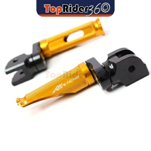 ゴールド フロント フットペグ 25mm 下部忍 スズキ GSXR 750 04-05用 GOLD Front Foot Pegs 25mm Lower Shinobi For Suzuki GSXR 750 04-05 【並行輸入品】