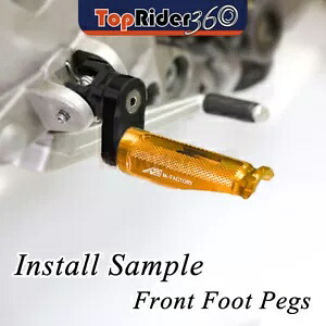 ゴールド フロント フットペグ 25mm 下部忍 スズキ DL250 V-Strom 17-19 18用 GOLD Front Foot Pegs 25mm Lower Shinobi For Suzuki DL250 V-Strom 17-19 18 【並行輸入品】