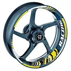 レーシング BP 17 インチリムホイールステッカーデカールホンダ CB400SF スーパー 4 19-20 Racing BP 17 inch Rim Wheel Stickers Decals For Honda CB400SF Super Four 19-20 【並行輸入品】