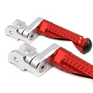 レッドフロントフットペグ MPRO 25mm エクステンション ZX-6R 636 Ninja 13-17 18 19 20用 Red Front Foot Pegs MPRO 25mm Extension For ZX-6R 636 Ninja 13-17 18 19 20 【並行輸入品】