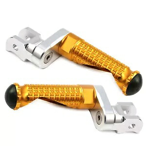 ゴールドフロントフットペグ MPRO 25 ミリメートル延長ヤマハ YZF R6 17 18 19 20 21 Gold Front Foot Pegs MPRO 25mm Extension For Yamaha YZF R6 17 18 19 20 21 【並行輸入品】
