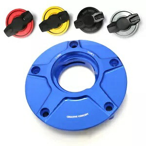 ブルー CNC FCR 1/4 キーレス燃料ガスキャップヤマハ MT-09 FZ-09 13-23 22 21 20 Blue CNC FCR 1/4 Keyless Fuel Gas Cap For Yamaha MT-09 FZ-09 13-23 22 21 20 【並行輸入品】