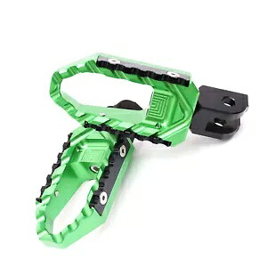 グリーンツアーフロントライダーフットペグトライアンフスラクストンR 16 17 18 19用 Green TOUR Front Rider Foot Pegs For Triumph THRUXTON R 16 17 18 19 【並行輸入品】