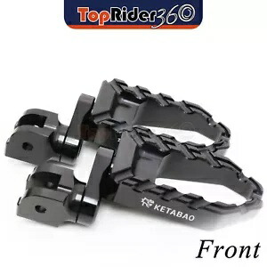 ブラック 25 ミリメートル拡張 BUZZ フロントフットペグトライアンフストリートトリプル RX 15-18 17 BLACK 25mm Extended BUZZ Front Foot Pegs For Triumph STREET TRIPLE RX 15-18 17 【並行輸入品】