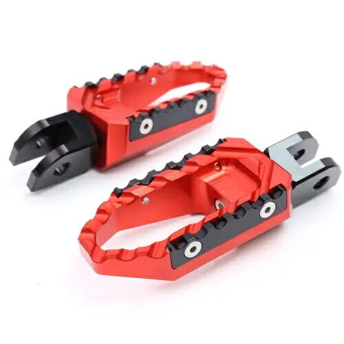 レッドツアーフロントライダーフットペグハーレーダビッドソンXR1200 08+用 Red TOUR Front Rider Foot Pegs For Harley Davidson XR1200 08+ 【並行輸入品】