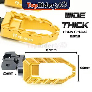 ゴールド 25mm 拡張 BUZZ フロントフットペグ Ducati SuperSport 750 通年用 GOLD 25mm Extended BUZZ Front Foot Pegs For Ducati SuperSport 750 All Year 【並行輸入品】