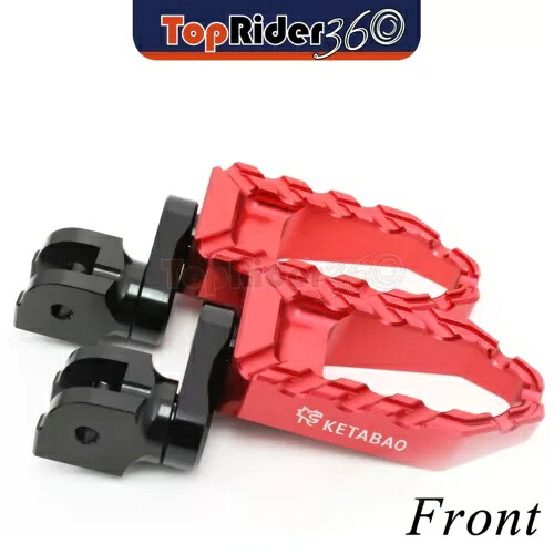 レッド 25 ミリメートル拡張 BUZZ フロントフットペグ Ducati モンスター S4R 03-06 05 04用 RED 25mm Extended BUZZ Front Foot Pegs For Ducati Monster S4R 03-06 05 04 【並行輸入品】
