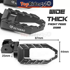 ブラック 25 ミリメートル拡張 BUZZ フロントフットペグトライアンフアメリカ炭水化物 02-07 06 05 04 BLACK 25mm Extended BUZZ Front Foot Pegs For Triumph America Carb 02-07 06 05 04 【並行輸入品】