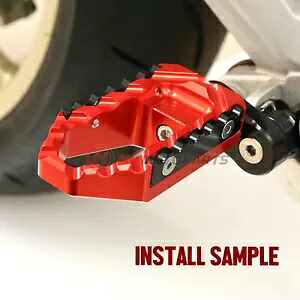 レッド CNC フロントフットペグ ツアー 25 ミリメートル調節可能な MT-07 FZ07 13-17 18 19 20 21 22 Red CNC Front Foot Pegs TOUR 25mm Adjustable For MT-07 FZ07 13-17 18 19 20 21 22 【並行輸入品】