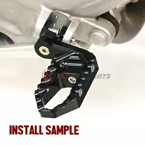ブラック CNC フロント フットペグ ツアー 40mm 調整可能 ビューエル XB12R ファイアボルト 04+ Black CNC Front Foot Pegs TOUR 40mm Adjustable For Buell XB12R Firebolt 04+ 【並行輸入品】