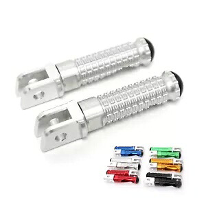 シルバー MPRO ライダー フロント フットペグ トライアンフ ボンネビル ボバー 17 18 用 Silver MPRO Rider Front Foot Pegs For Triumph Bonneville Bobber 17 18 【並行輸入品】