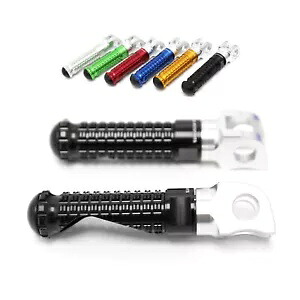 ブラック MPRO ライダーフロントフットペグトライアンフストリートトリプル 765 R/RS 17-20 21 22 Black MPRO Rider Front Foot Pegs For Triumph STREET TRIPLE 765 R/RS 17-20 21 22 【並行輸入品】