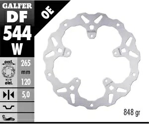 Galfer リア ブレーキ ディスク WAVE FIXED 265X5MM BMW S 1000 XR (ブレンボ キャリパー) 2020 Galfer Rear Brake Disc WAVE FIXED 265X5MM BMW S 1000 XR (BREMBO CALIPERS) 2020 【並行輸入品】